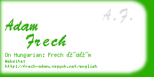 adam frech business card